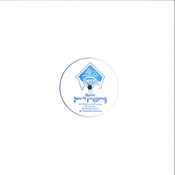 Shcuro : Signs Of Unsettlement (12", EP, W/Lbl, Blu)