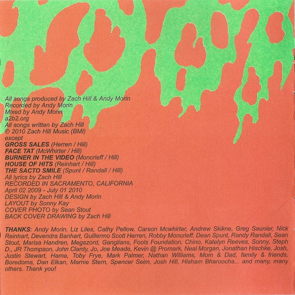 Zach Hill : Face Tat (CD, Album)