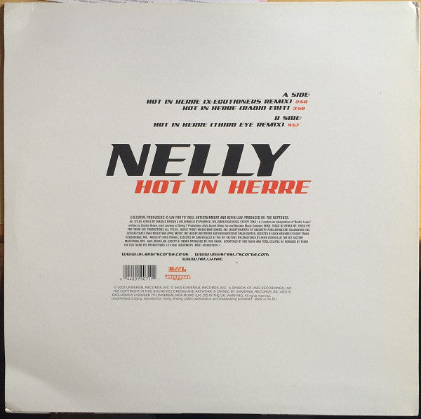 Nelly : Hot In Herre (12&quot;, Single)