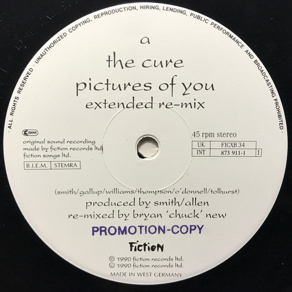 The Cure : Pictures Of You (12", Single)