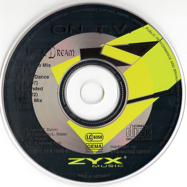 On T.V. : Just A Dream (CD, Maxi)