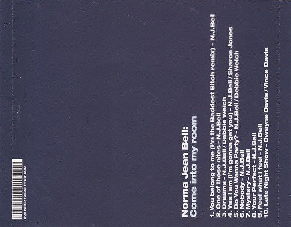 Norma Jean Bell : Come Into My Room (CD, Album)