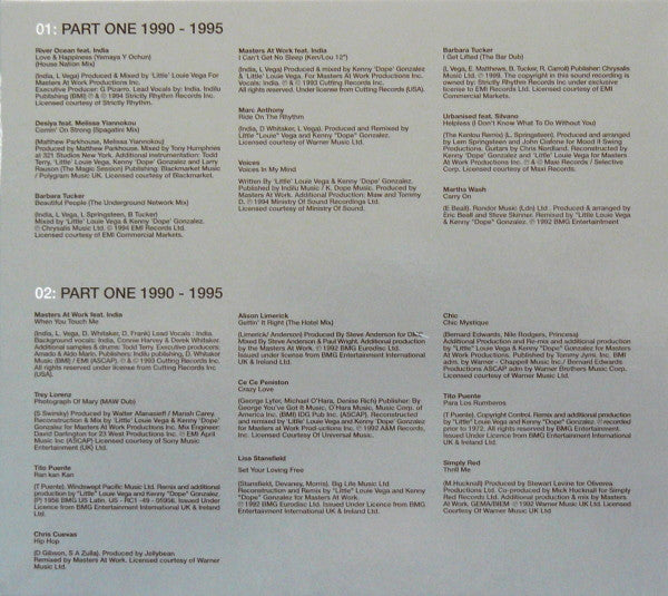 Masters At Work : The Tenth Anniversary Collection - Part One (1990 - 1995) (4xCD, Comp, Dig + Box, RE)