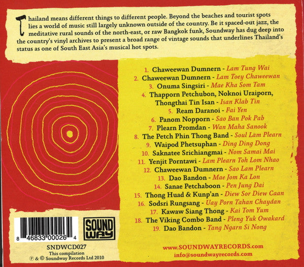 Various : The Sound Of Siam (Leftfield Luk Thung, Jazz &amp; Molam In Thailand 1964-1975) (CD, Comp)