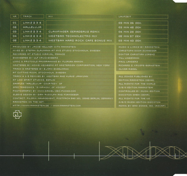 Rammstein : Links 2-3-4 (CD, Maxi)