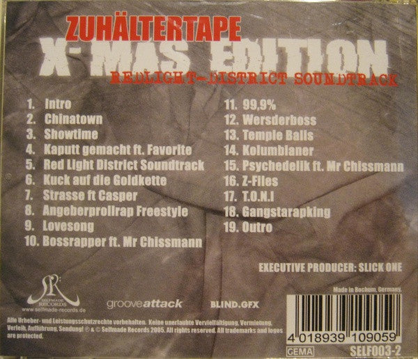 Kollegah : Zuhältertape (X-Mas Edition - Red Light District Soundtrack) (CD, Mixtape, RE)