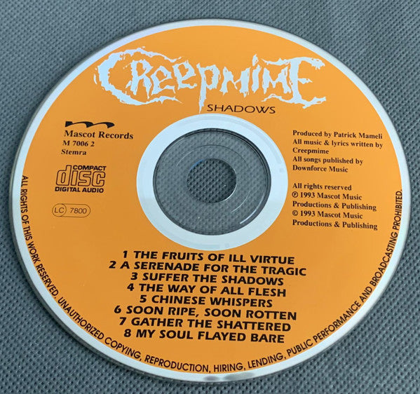 Creepmime : Shadows (CD, Album)