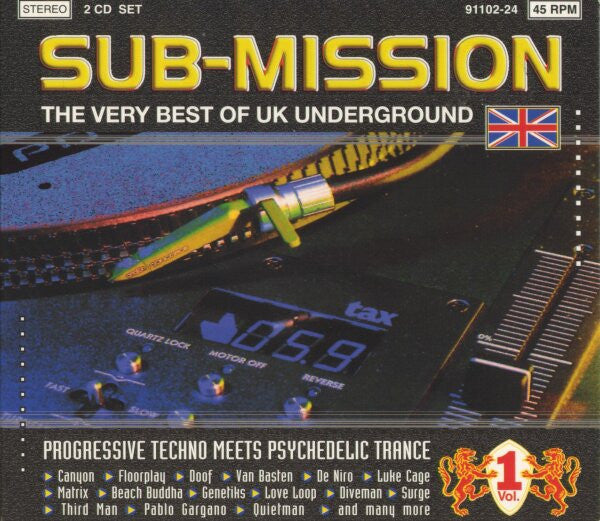 Various : Sub-Mission Vol. 1 (The Very Best Of UK Underground) (2xCD, Comp, Dig)