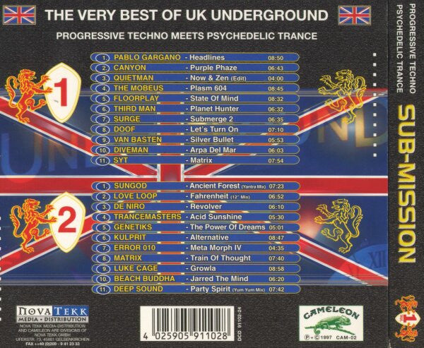 Various : Sub-Mission Vol. 1 (The Very Best Of UK Underground) (2xCD, Comp, Dig)