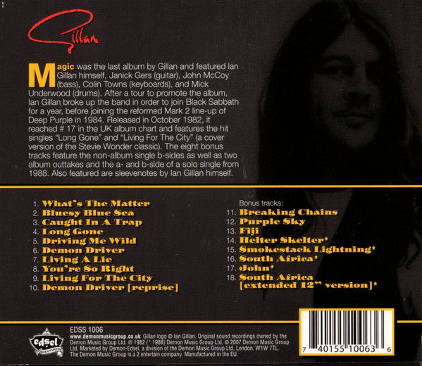 Gillan : Magic (CD, Album, RE, RM)