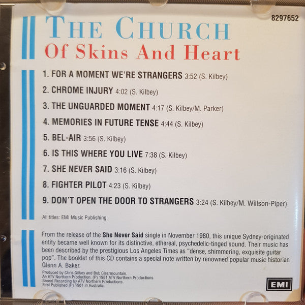The Church : Of Skins And Heart (CD, Album, RE)