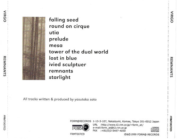 Virgo (4) : Remnants (CD, Album)