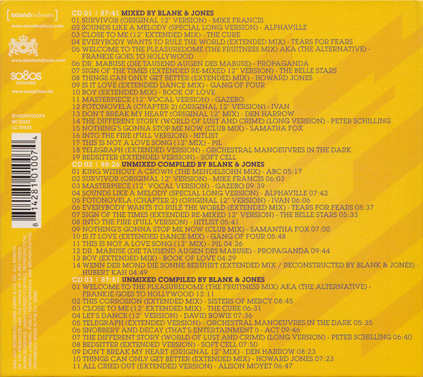Blank &amp; Jones : So80s (Soeighties) 4 (CD, Mixed + 2xCD, Comp)