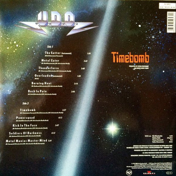 U.D.O. (2) : Timebomb (LP, Album)
