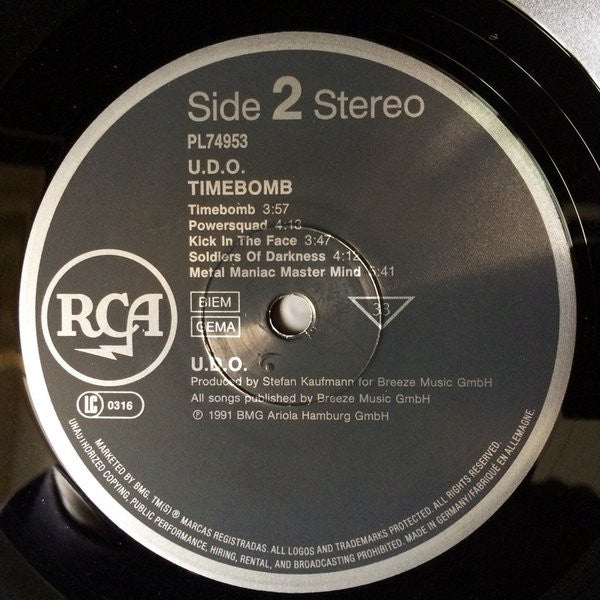U.D.O. (2) : Timebomb (LP, Album)