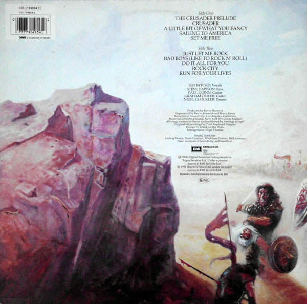 Saxon : Crusader (LP, Album, RE, Gat)