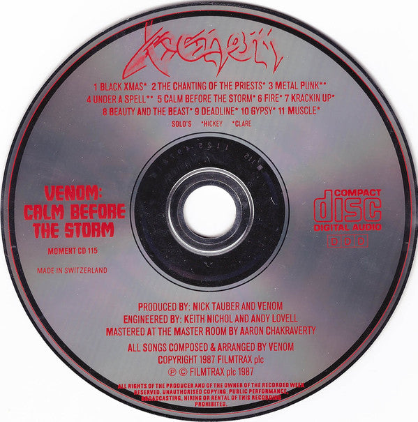 Venom (8) : Calm Before The Storm (CD, Album)
