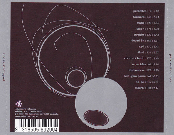 Junkbeats : Union (CD, Album)