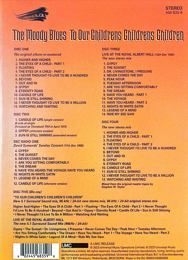 The Moody Blues : To Our Childrens Childrens Children (Box, Dlx + CD, Album, RE, RM + CD, Album + CD, Alb)