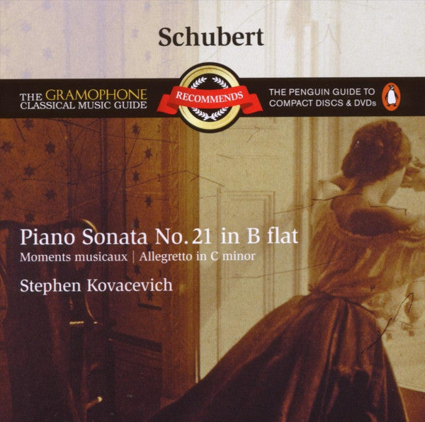 Schubert* - Stephen Kovacevich* : Piano Sonata No. 21 In B Flat | Moments Musicaux | Allegretto In C Minor (CD, Comp, RE, RM)