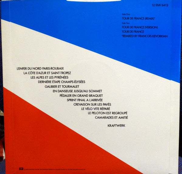 Kraftwerk : Tour De France (12", Single, Yel)