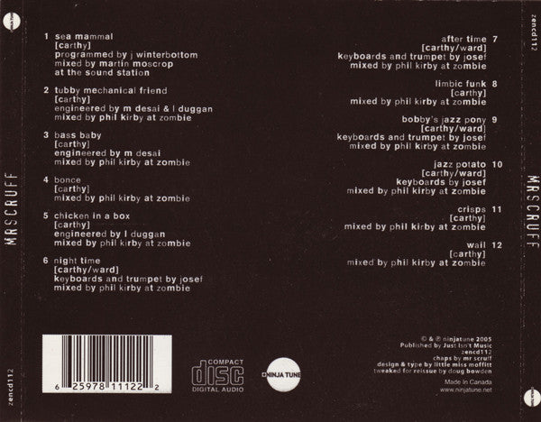 Mr. Scruff : Mrs Cruff (CD, Album, RE)
