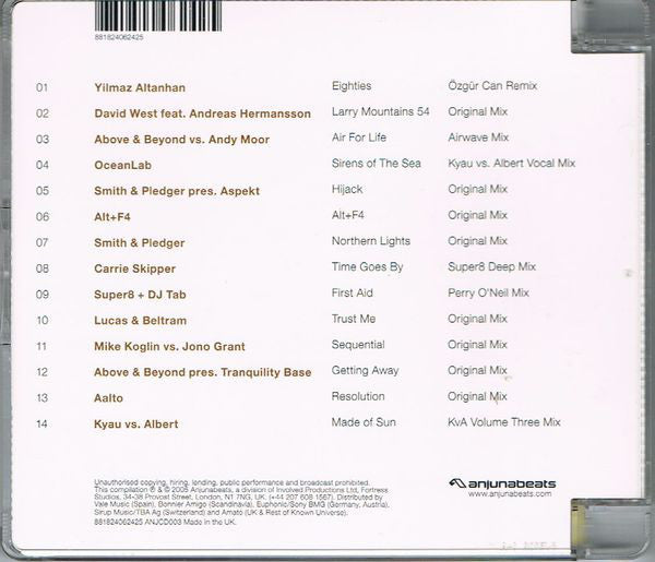 Above &amp; Beyond : Anjunabeats Volume Three (CD, Mixed, RE, Sup)