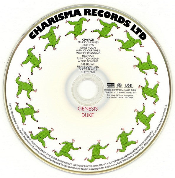 Genesis : Duke (SACD, Hybrid, Multichannel, Album, RE, RM + DVD-V,)