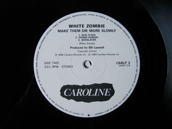 White Zombie : Make Them Die Slowly (LP, Album)