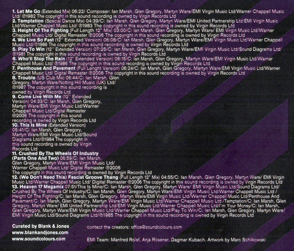 Heaven 17 Curated By Blank &amp; Jones : So80s (Soeighties) Presents Heaven 17 (CD, Comp)