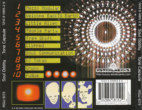 Soul Oddity : Tone Capsule (CD, Album)