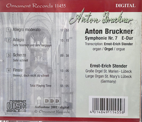 Ernst Erich Stender, Anton Bruckner : Anton Bruckner Symphony Nr. 7 E-Dur (CD, Album)