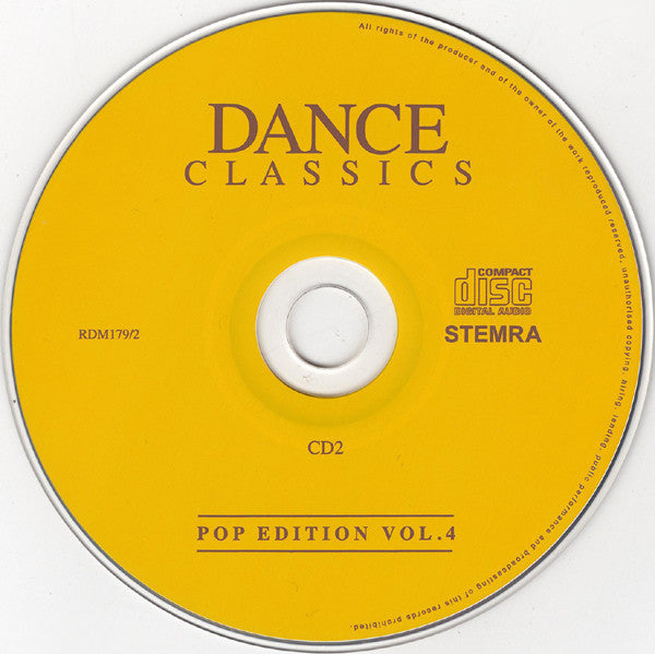 Various : Dance Classics - Pop Edition Vol. 4 (2xCD, Comp)