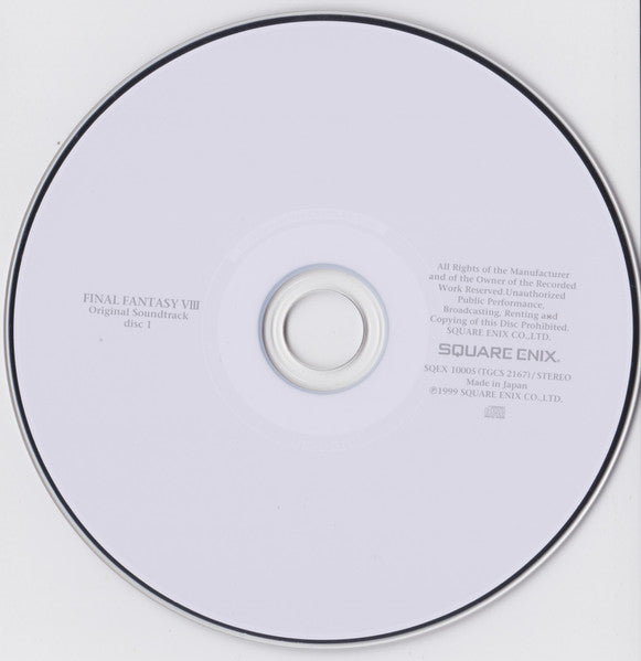Nobuo Uematsu : &quot; Final Fantasy VIII &quot; Original Soundtrack = ファイナルファンタジー VIII オリジナル・サウンドトラック (4xCD, Album, RE, RP)