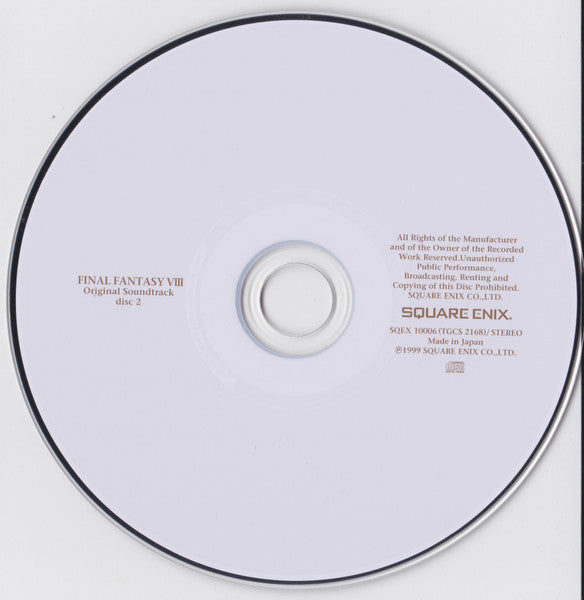 Nobuo Uematsu : &quot; Final Fantasy VIII &quot; Original Soundtrack = ファイナルファンタジー VIII オリジナル・サウンドトラック (4xCD, Album, RE, RP)