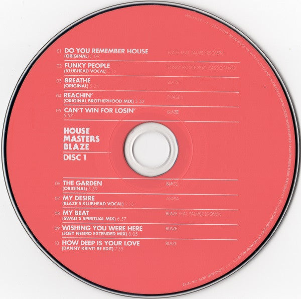 Blaze : House Masters (2xCD, Comp)