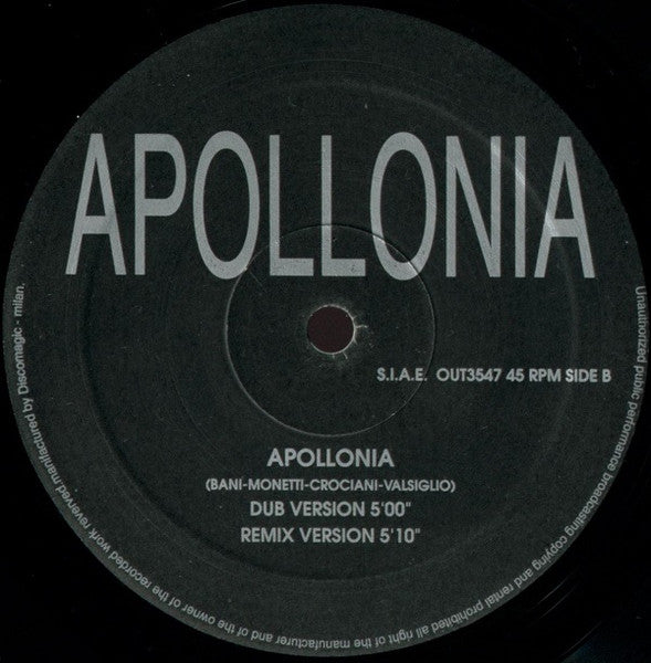 Apollonia (2) : Apollonia (12&quot;)