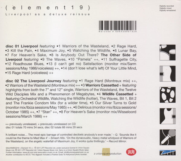 Frankie Goes To Hollywood : Liverpool (CD, Album, RE + CD, Comp + Dlx, RM, Dig)