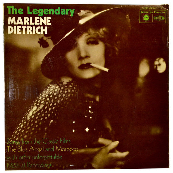 Marlene Dietrich : The Legendary Marlene Dietrich (LP, Comp, Mono)