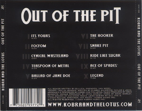 Kobra And The Lotus : Out Of The Pit (CD, Album)