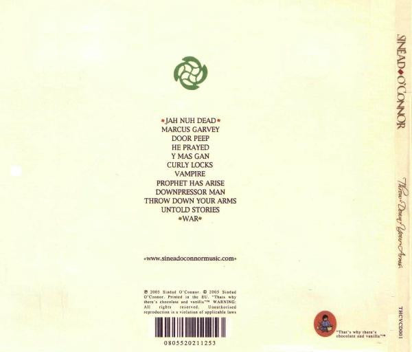 Sinéad O'Connor : Throw Down Your Arms (CD, Album, Dig)