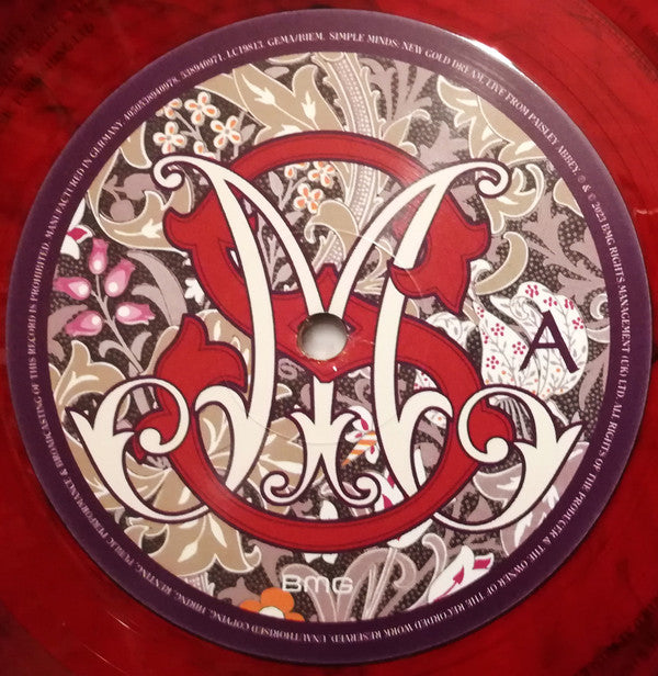 Simple Minds : New Gold Dream (Live From Paisley Abbey) (LP, Album, Red)