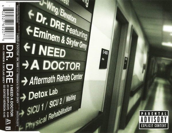 Dr. Dre Featuring Eminem &amp; Skylar Grey : I Need A Doctor (CD, Single)