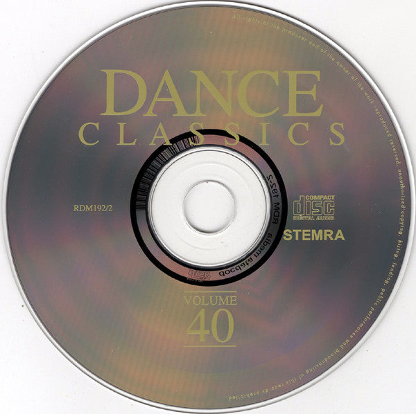Various : Dance Classics Volume 39 &amp; 40 (2xCD, Comp)