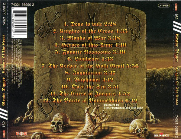 Grave Digger (2) : Knights Of The Cross (CD, Album)