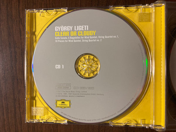 György Ligeti : Clear Or Cloudy – Complete Recordings On Deutsche Grammophon (4xCD, Comp, RM, RP, EDC)