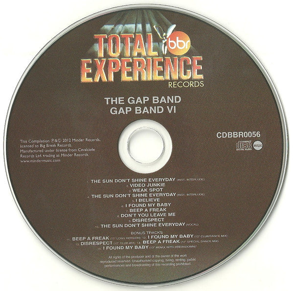The Gap Band : Gap Band VI (CD, Album, RE, RM)