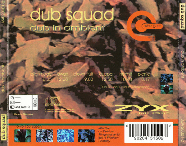 Dub Squad : Dub In Ambient (CD, Album)