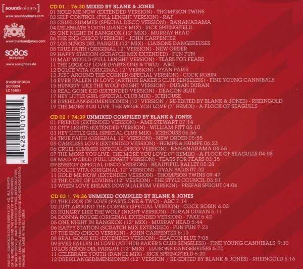 Blank &amp; Jones : So80s (Soeighties) 5 (CD, Mixed + 2xCD, Comp)