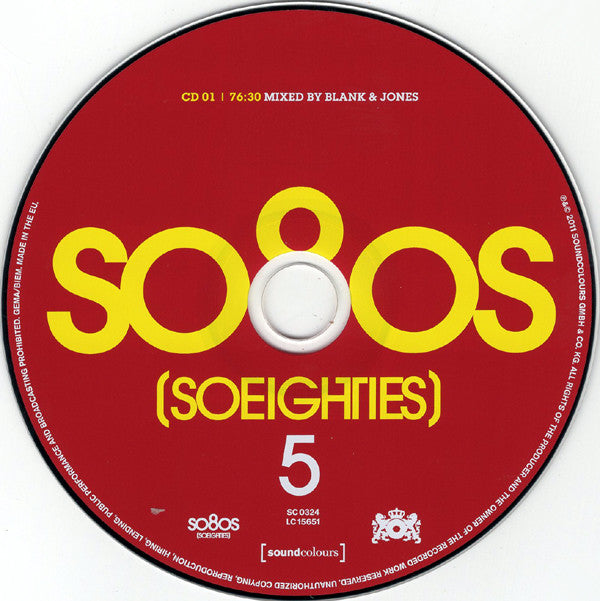 Blank &amp; Jones : So80s (Soeighties) 5 (CD, Mixed + 2xCD, Comp)